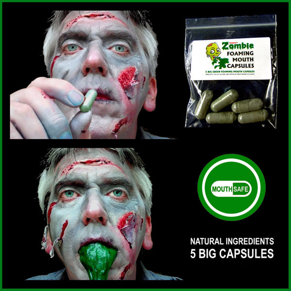 Zombie Green Foaming Mouth Capsules